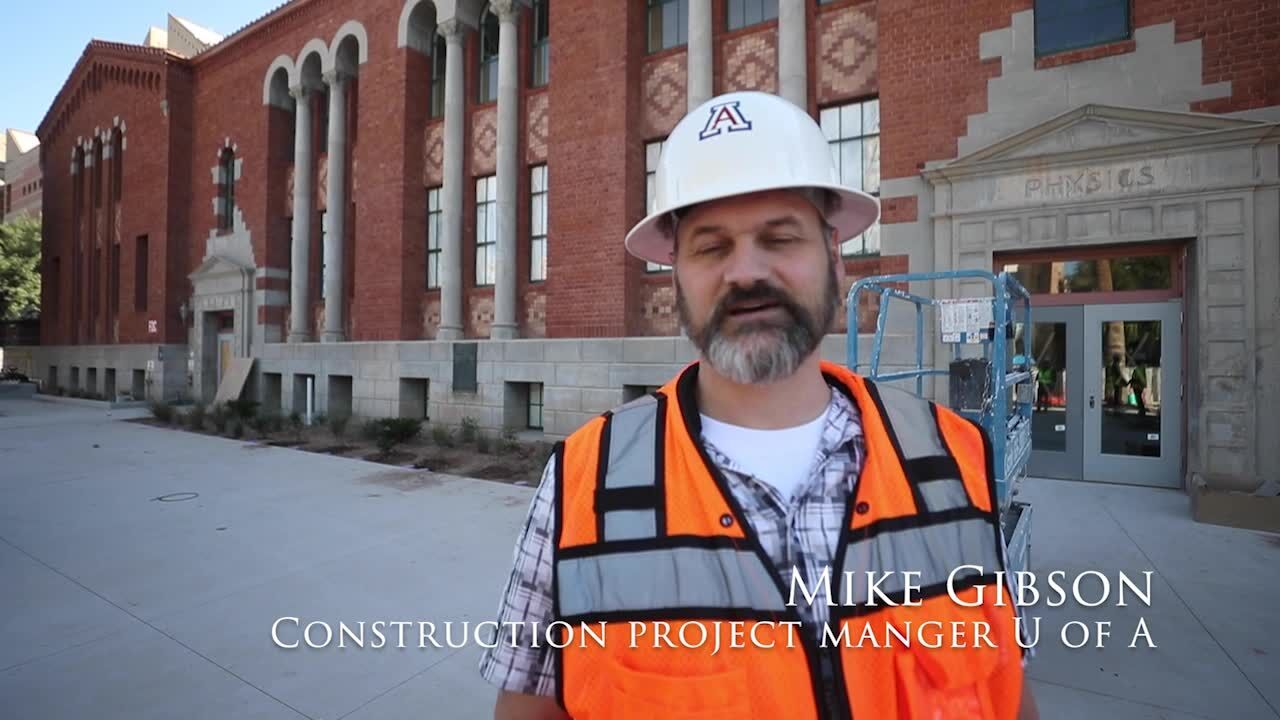 Chemistry building remodeling at the University of Arizona.
